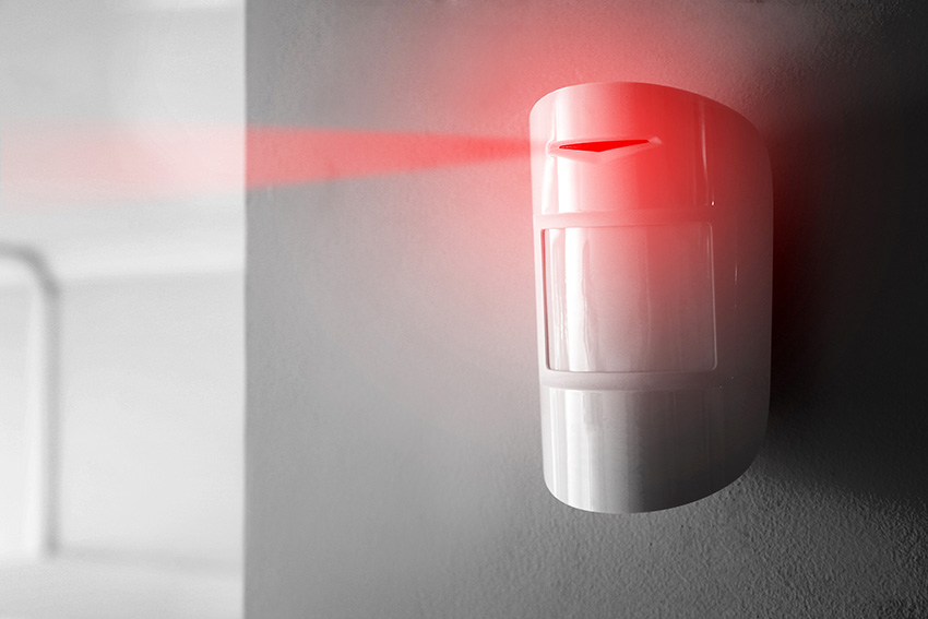 motion sensor red laser